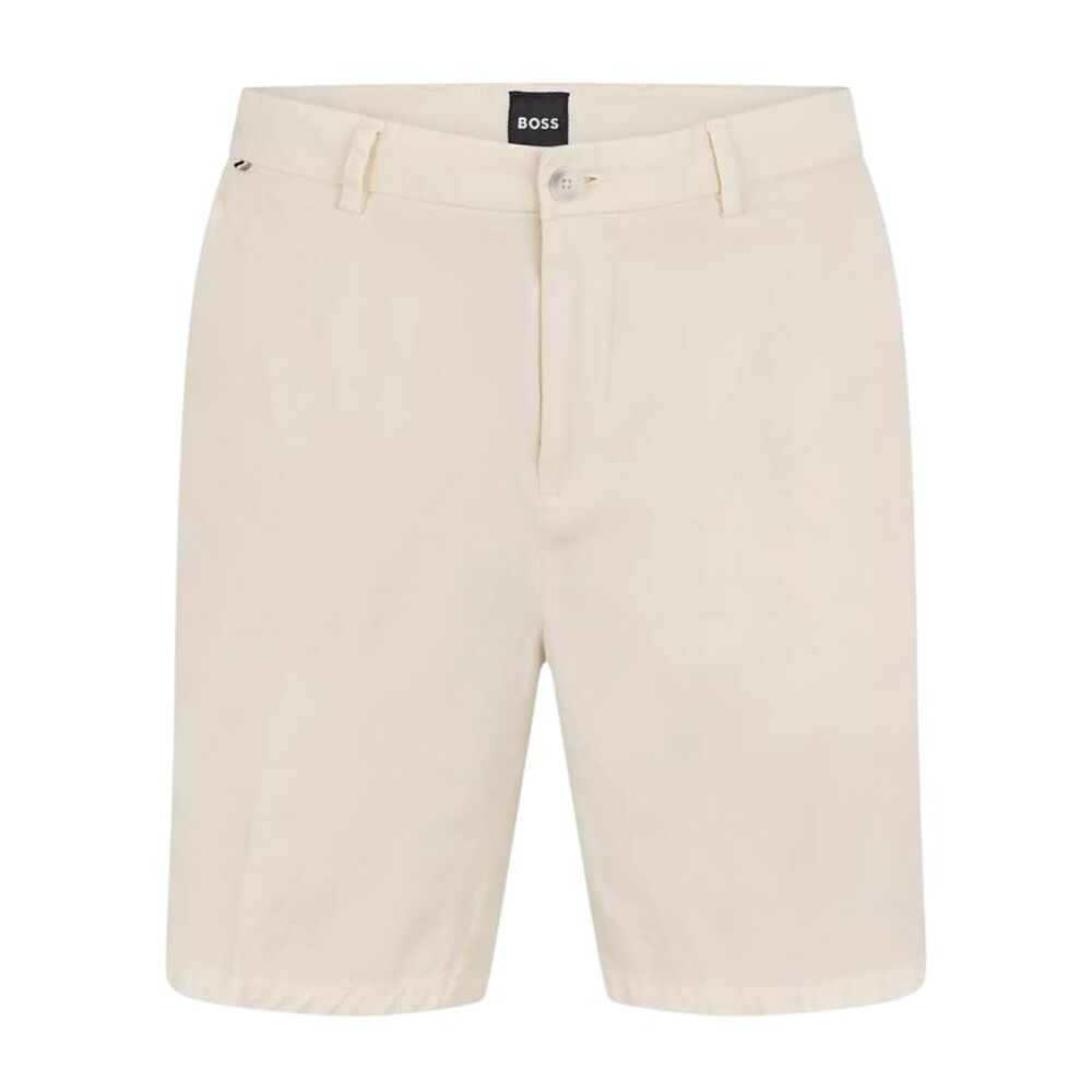 Boss Mens Slim Chino Shorts / White